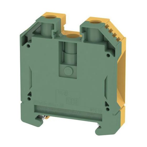 Weidmüller Erdungsklemme W-Reihe WPE 35, 35mm2, Thermoplast, grün/gelb