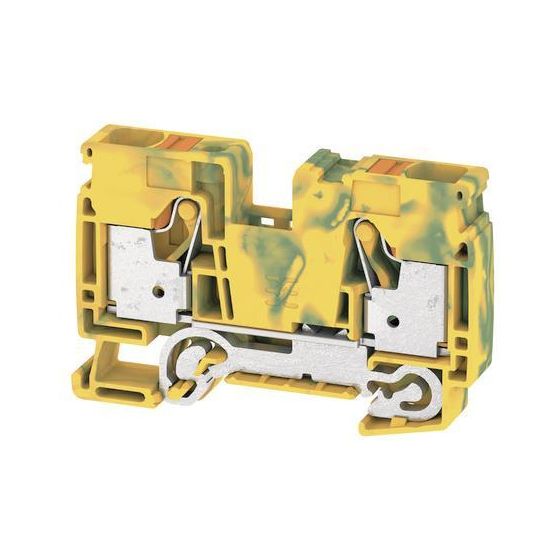 Weidmüller Schutzleiterreihenklemme A-Reihe A2C 16 PE, 12x80,5x51,5mm, Thermoplast, grün/gelb