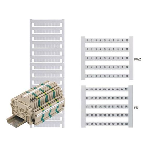 Weidmüller Verbindermarkierer DEK 6, Rastermaß 6mm, weiß, 0468660001