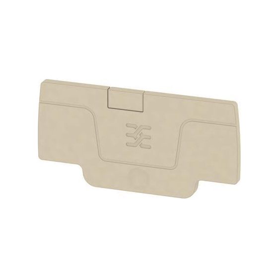Weidmüller Abschlussplatte AEP 2C 1.5, 2,1mm, Beige