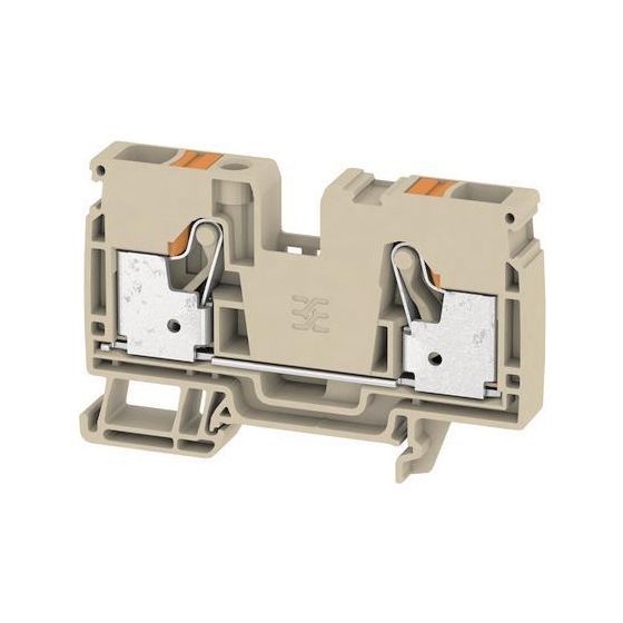 Weidmüller Durchgangs-Reihenklemme A-Reihe A2C 10, 1000V 57A, Thermoplast, Beige