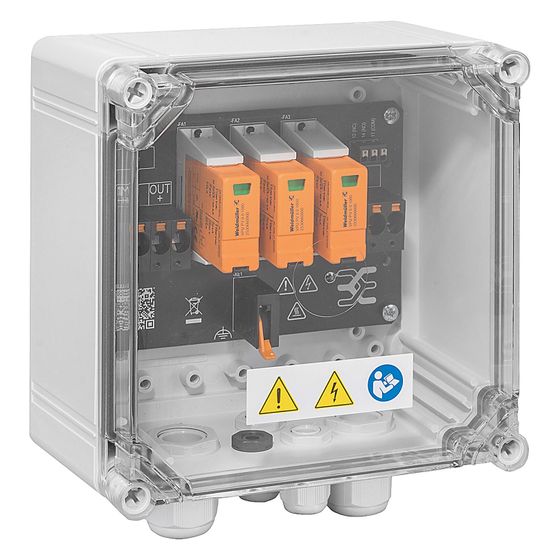 Weidmüller Generatoranschlusskasten PV Next PVN1M1I2SXFXV1O0TXPX11, 1100V, 30A, 228x200x132mm, Kunststoff, Grau
