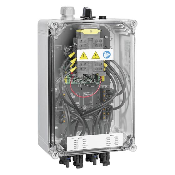Weidmüller PV Feuerwehrschalter PVN1M2I4S1FXVXO1TXPX11, 2MPP 2E/1A 2x34A 1100V IP65, Kunststoff, Grau