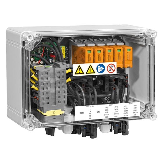 Weidmüller Phoenix Contact PV Feuerwehrschalter Next, 238x300x132mm, 1.100V, 35A, Kunststoff, Grau
