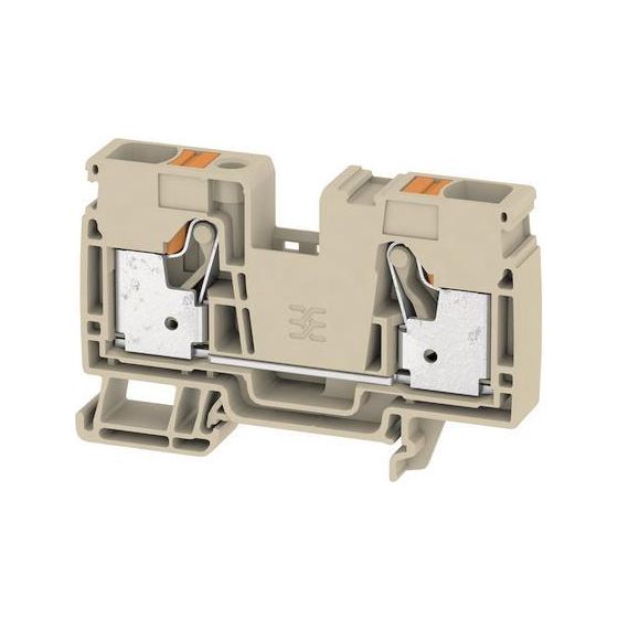 Weidmüller Durchgangs-Reihenklemme A-Reihe A2C 16, 1000V 76A, Thermoplast, Beige