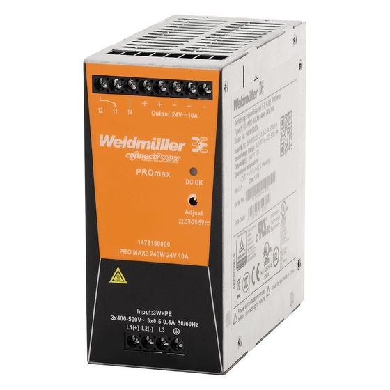 Weidmüller Stromversorgung PRO MAX3 240W 24V 10A, 130x60x125mm, IP20