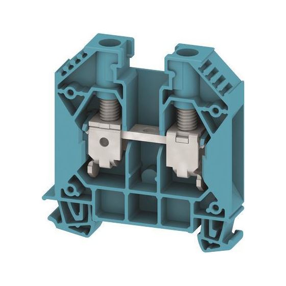 Weidmüller Durchgangsklemme WDU 16 BL, 16mm2, 1000V, 76A, Thermoplast, Blau