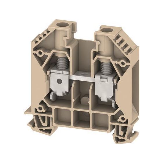 Weidmüller Durchgangsklemme WDU 16, 16mm2, 1.000V, 76A, Schraubanschluss, Thermoplast, Beige