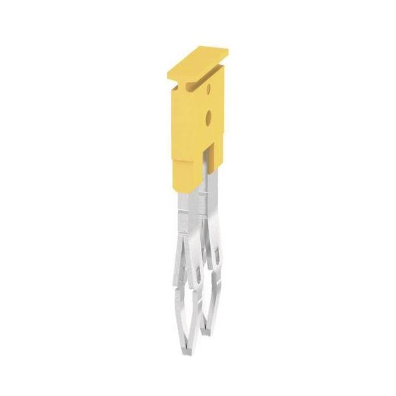 Weidmüller Querverbinder ZQV 2.5/2, 24A 400V 5,1mm, Gelb