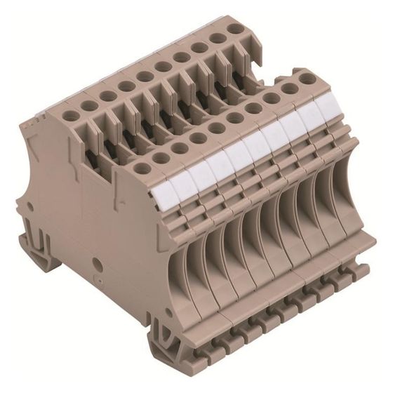 Weidmüller Durchgangsklemme WDU 2.5/10 BEZ/NE, 24A 500V, Thermoplast, Beige, 1020800000