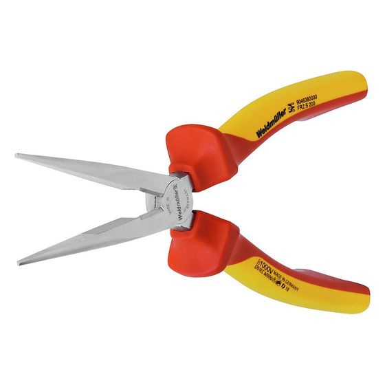 Weidmüller FRZ Spitzzange S 200, 1000V, Seitenschneider, verchromt, Kunststoffhüllen