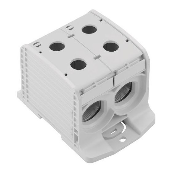 Weidmüller Potentialverteilerklemme WPD 233 2X300/2X300, 520A 1000V, Thermoplast, Grau