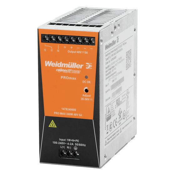 Weidmüller Stromversorgung PRO MAX 240W, 240W 24V 10A, 130x60x125mm