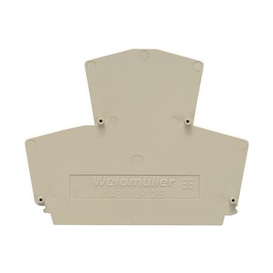 Weidmüller Abschlussplatte WAP WDK2.5, 1,5mm, Beige, 1059100000