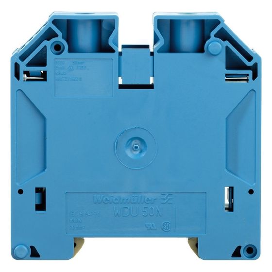 Weidmüller Durchgangsklemme WDU 50N 1820850000, 150A 1000V, Thermoplast, Blau