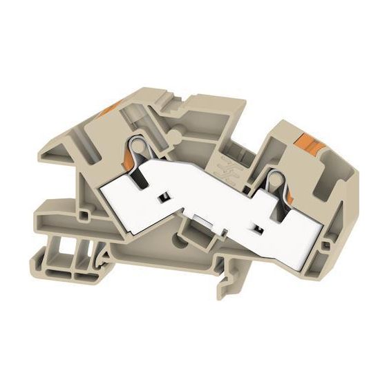 Weidmüller Installationsreihenklemme AITB 16 BB 2C, 800V 76A, Thermoplast, Beige
