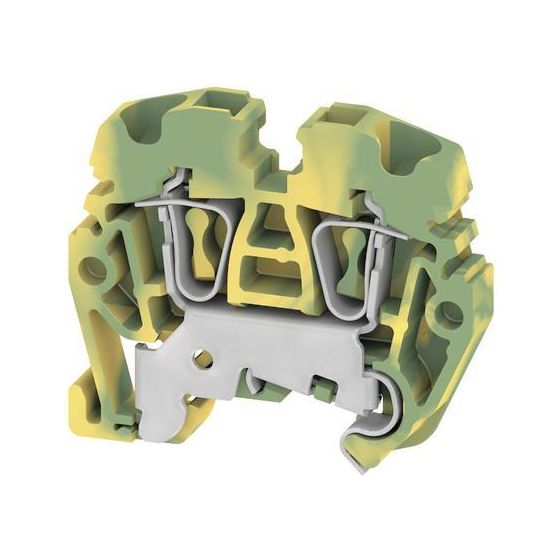 Weidmüller Schutzleiter-Reihenklemme ZPEA 2.5-2, 0,13-2,5mm2, 35x5,1x30mm, Thermoplast, Grün/Gelb, 1720950000