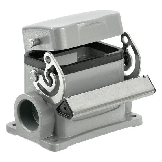 Weidmüller Sockelgehäuse HDC 06B SDLU 1M20G, IP65, Aluminium, Grau