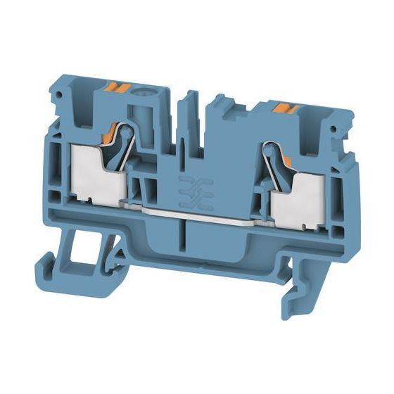 Weidmüller Durchgangsklemme A-Reihe A2C 4, 32A 800V, Thermoplast, Blau, 2051210000