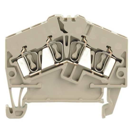 Weidmüller Durchgangsklemme ZDU 2.5-2/4AN, 800V 24A, Thermoplast, Beige