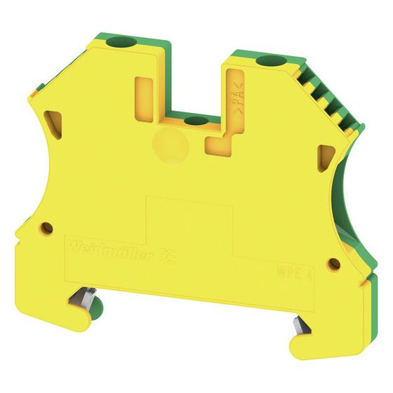 Weidmüller Erdungsklemme WPE 4, 0,13-6mm2, Thermoplast, grün/gelb, 1010100000
