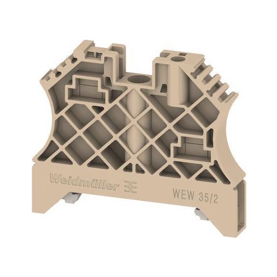 Weidmüller Endwinkel WEW 35/2, 8x56x46,5mm, Kunststoff, Beige, 1061200000