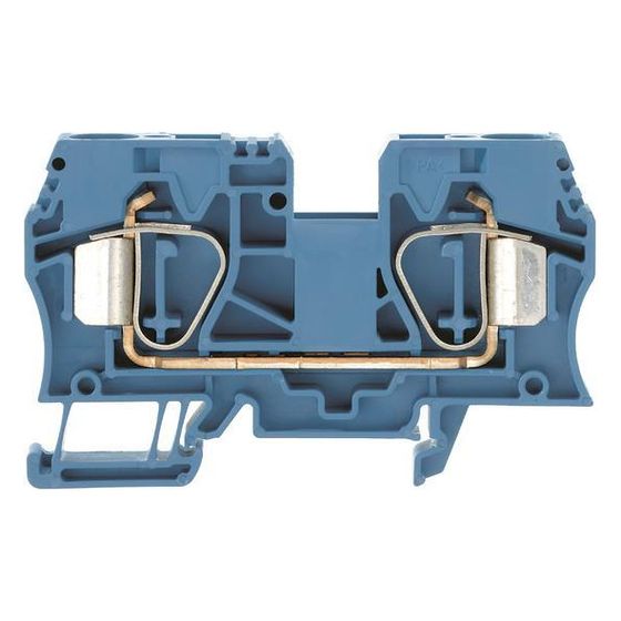Weidmüller Durchgangsklemme ZDU 16 BL, 1.000V 76A 12,1x82,5x50,5mm, Thermoplast, Blau