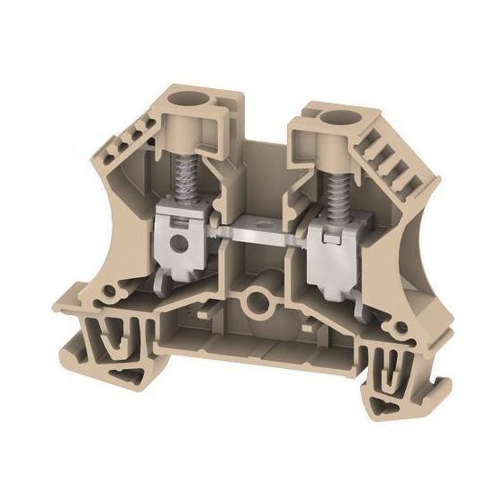 Weidmüller Durchgangsklemme WDU 10, 1000V 57A, Thermoplast, Beige