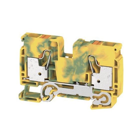 Weidmüller Schutzleiterreihenklemme A-Reihe A2C 10 PE, 10x80,5x51,5mm, Thermoplast, grün/gelb