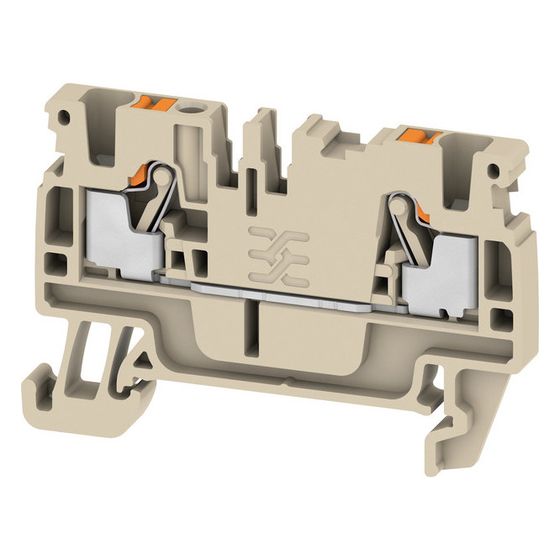 Weidmüller Durchgangs-Reihenklemme A2C 2.5, 800V 24A, Thermoplast, Beige, 1521850000