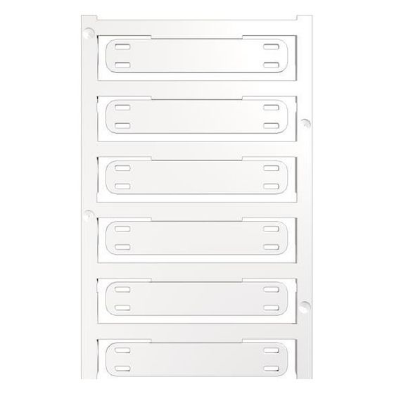 Weidmüller Leitermarkierer SFX 11/60 MC NE WS, 60x11mm, Kunststoff, Weiß, 1860120000