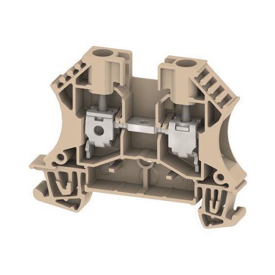 Weidmüller Durchgangsklemme WDU 6, 6mm2, 800V, 41A, Schraubanschluss, Thermoplast, Beige