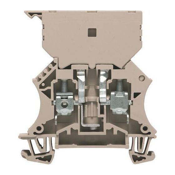 Weidmüller Sicherungs-Reihenklemme WSI 6, 6mm2 500V 6,3A, Thermoplast, Beige