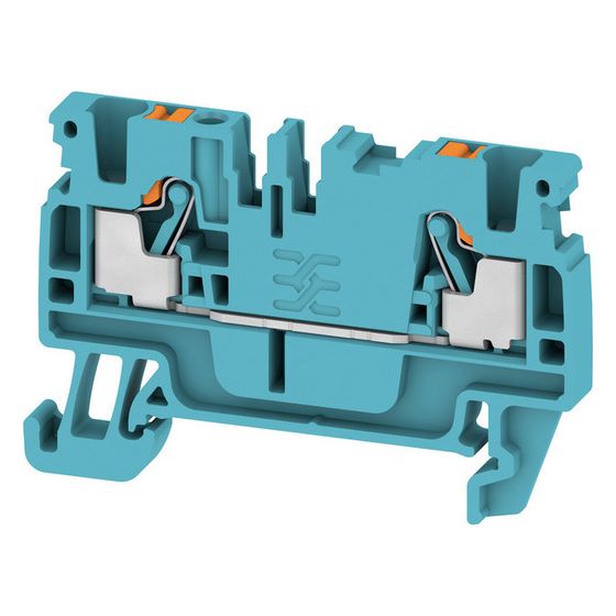 Weidmüller Durchgangs-Reihenklemme A-Reihe A2C 2.5 BL, 800V 24A 5,1x55x36,5mm, Thermoplast, Blau