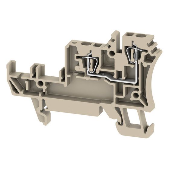 Weidmüller Initiator-Aktor-Reihenklemme ZIA 1.5/3L-1S, 17,5A 250V, Thermoplast, Beige, 1651980000