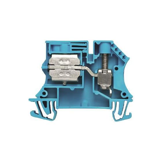 Weidmüller Neutralleiter-Reihenklemme WNT 10, 57A 400V, Thermoplast, Blau
