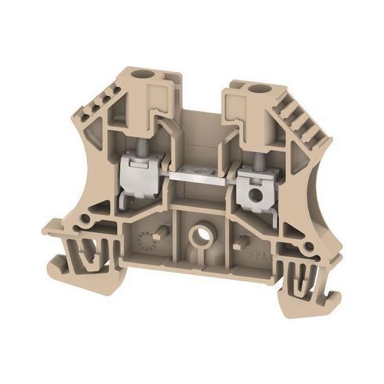 Weidmüller Durchgangsklemme WDU 4, 800V 32A, Thermoplast, Beige