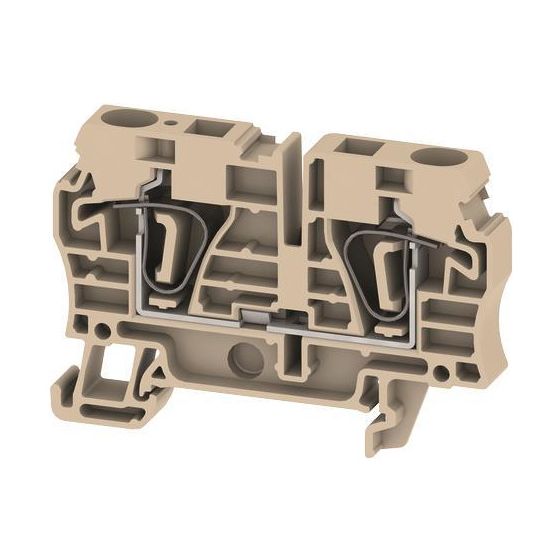 Weidmüller Durchgangsklemme ZDU 6, 800V 41A, Thermoplast, Beige