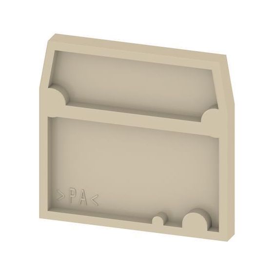 Weidmüller Abschlussplatte AP AKZ2.5, 2,5mm, beige