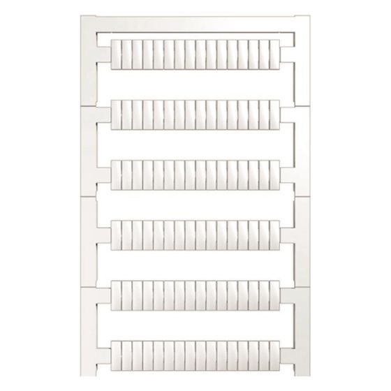 Weidmüller Klemmenmarkierung WS 10/3.5 PLUS, 10x3,5mm, Rastermaß 3,5mm, Weiß, 2003760000