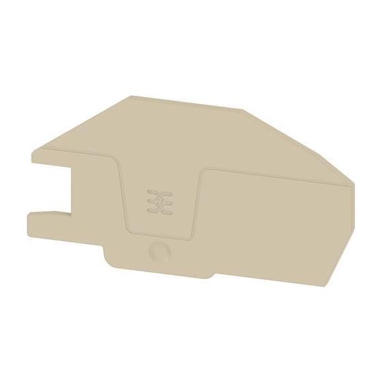 Weidmüller Abschlussplatte AEP ITB 16 BB 2C, 2,1mm, beige