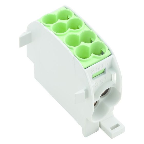 Weidmüller Hauptabzweigklemme WPD 101 2X25/2X16 GN, 1000V 152A, Thermoplast, Grün
