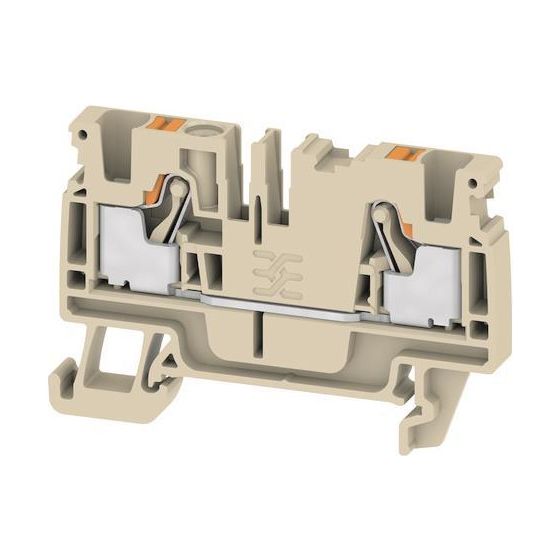 Weidmüller Durchgangsklemme A-Reihe A2C 4, 32A 800V, Thermoplast, Beige