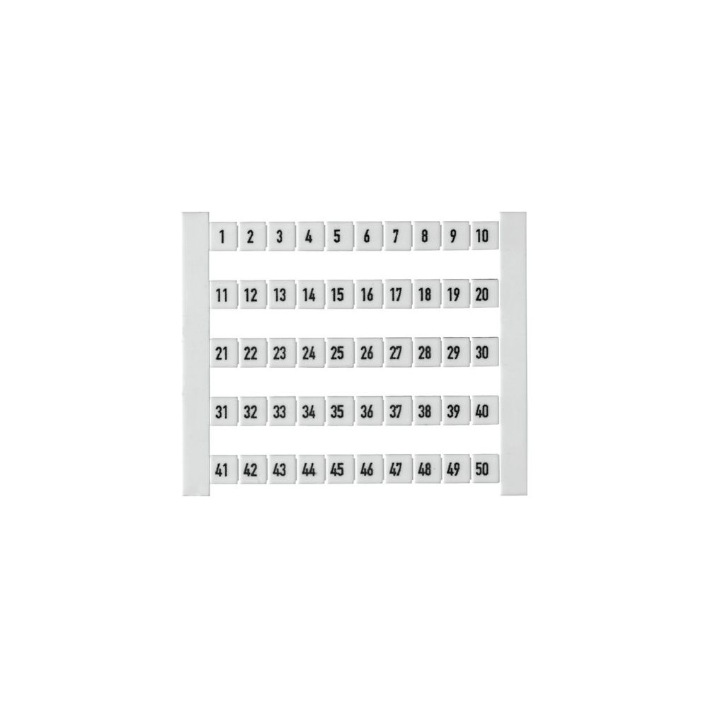 Weidmüller Klemmenmarkierer DEK 5 FW 1-50, 5x5mm, weiß... WEIDMUELLER-0473460001 4008190135157 (Abb. 2)