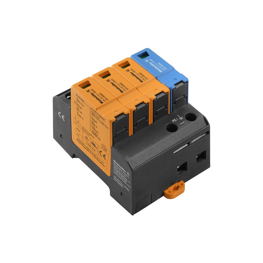 Weidmüller Überspannungsableiter VPU AC II 3+1 300/50, 300V, 20kA, 4 TE, IP20... WEIDMUELLER-2591080000 4050118599855 (Abb. 2)