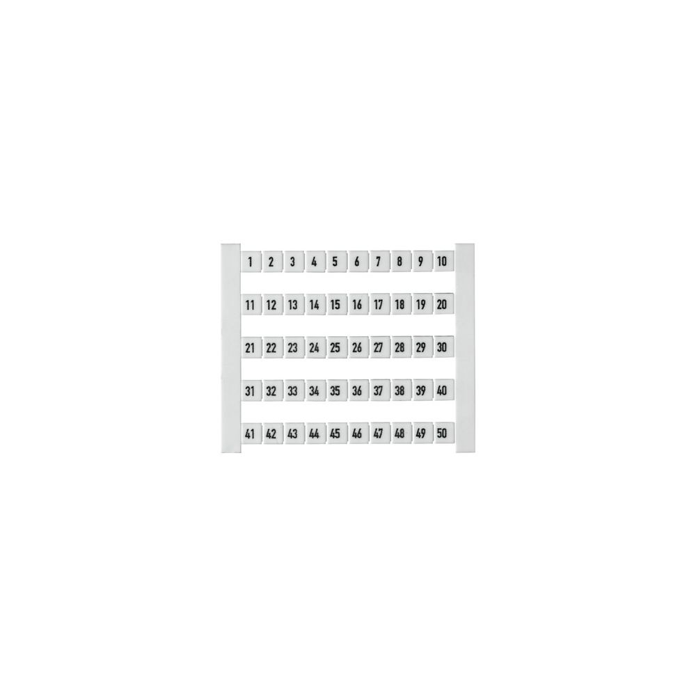 Weidmüller Klemmenmarkierer DEK 5 FW 1-50, 5x5mm, weiß... WEIDMUELLER-0473460001 4008190135157 (Abb. 3)