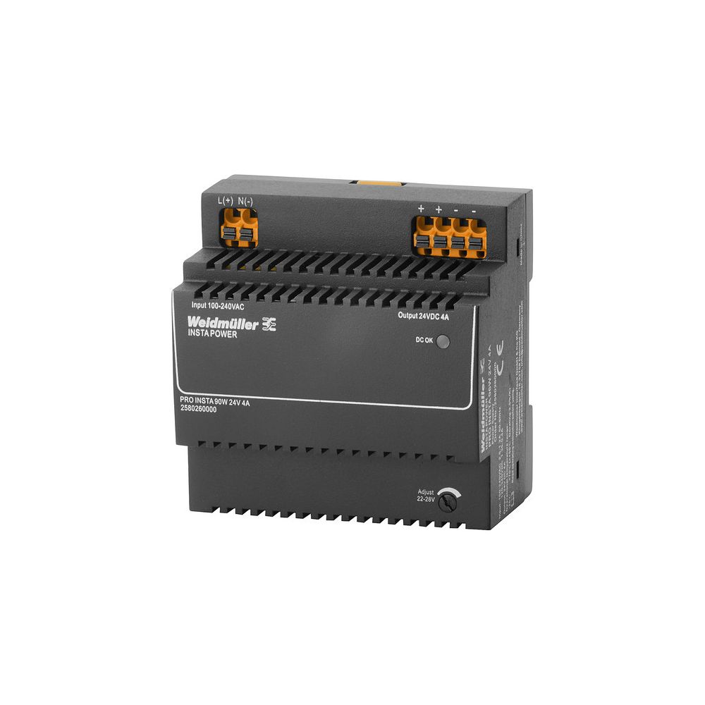 Weidmüller Stromversorgungsgerät PRO INSTA 96W, 96W 24V 4A 90x90x60mm IP20, Fed... WEIDMUELLER-2580260000 4050118590999 (Abb. 2)
