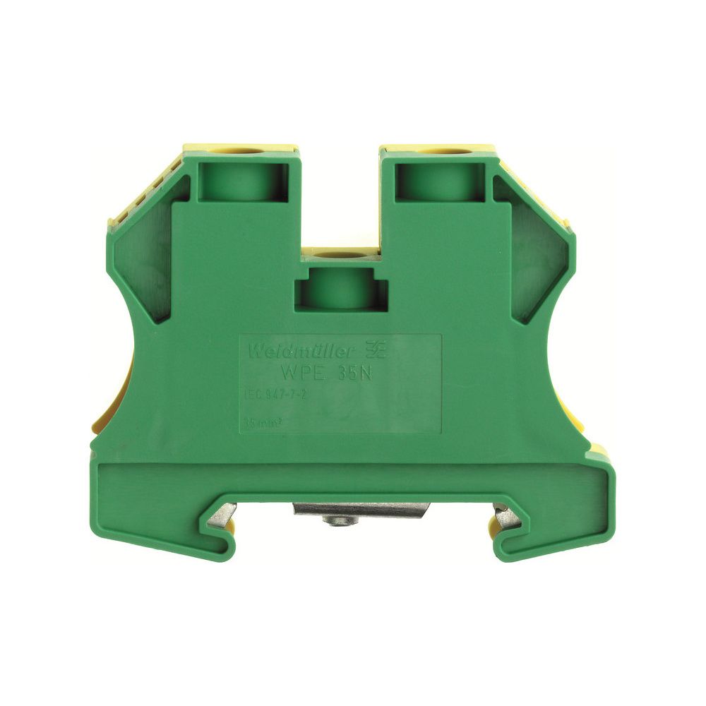 Weidmüller Erdungsklemme WPE 35N, 35mm2, Schraubanschluss, Thermoplast, Grün/Ge... WEIDMUELLER-1717740000 4008190351854 (Abb. 2)