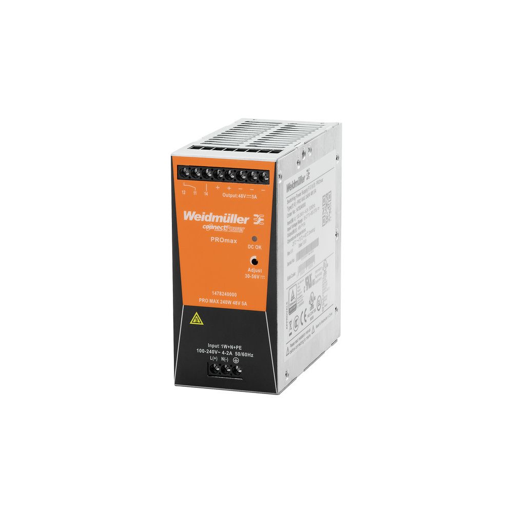 Weidmüller Stromversorgung PRO MAX 240W, 240W 24V 10A, 130x60x125mm... WEIDMUELLER-1478130000 4050118286052 (Abb. 2)