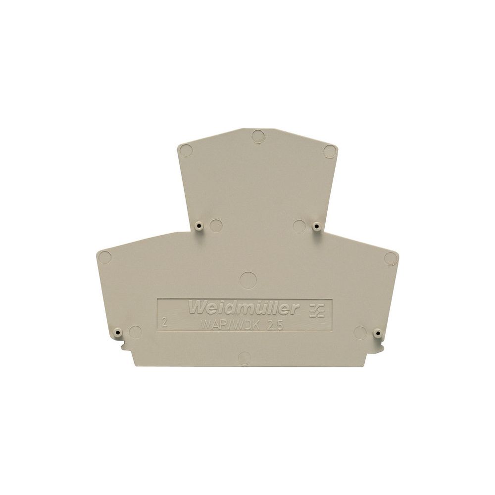 Weidmüller Abschlussplatte WAP WDK2.5, 1,5mm, Beige, 1059100000... WEIDMUELLER-1059100000 4008190101954 (Abb. 2)